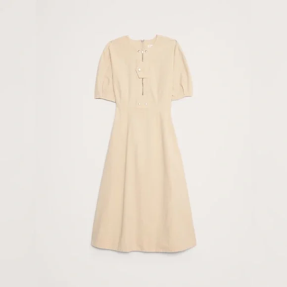 banana republic cream dress Banana republic Wool Cream Dress With Slip